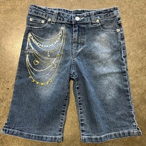 Vintage Hannah Montana Jorts Jean Shorts in a youth size 12. Size 25 waist